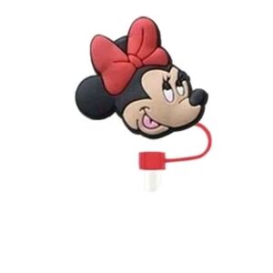 Mouse Silicone Straw Topper for 10mm Straw Includes One Straw Cleaner